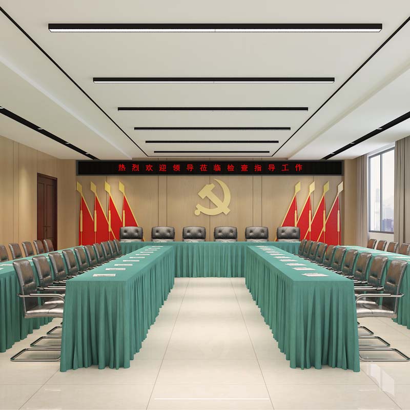 “特色定制、簡約大氣”——中建西部南寧會議室餐廳設(shè)計(jì)裝修案例-燦源裝飾