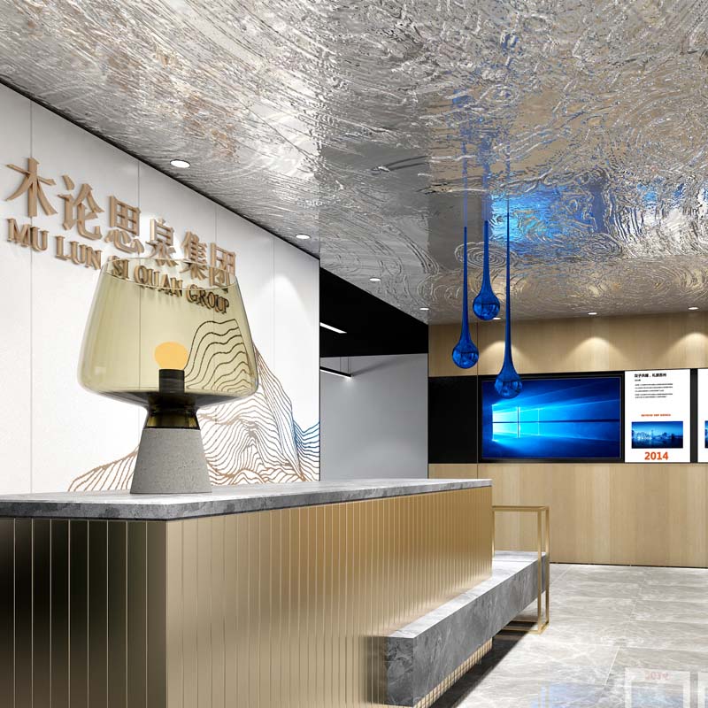 “水生萬物生，定制造型+專屬墻體文化設計”——木倫思集團南寧辦公室設計裝修案例-燦源裝飾