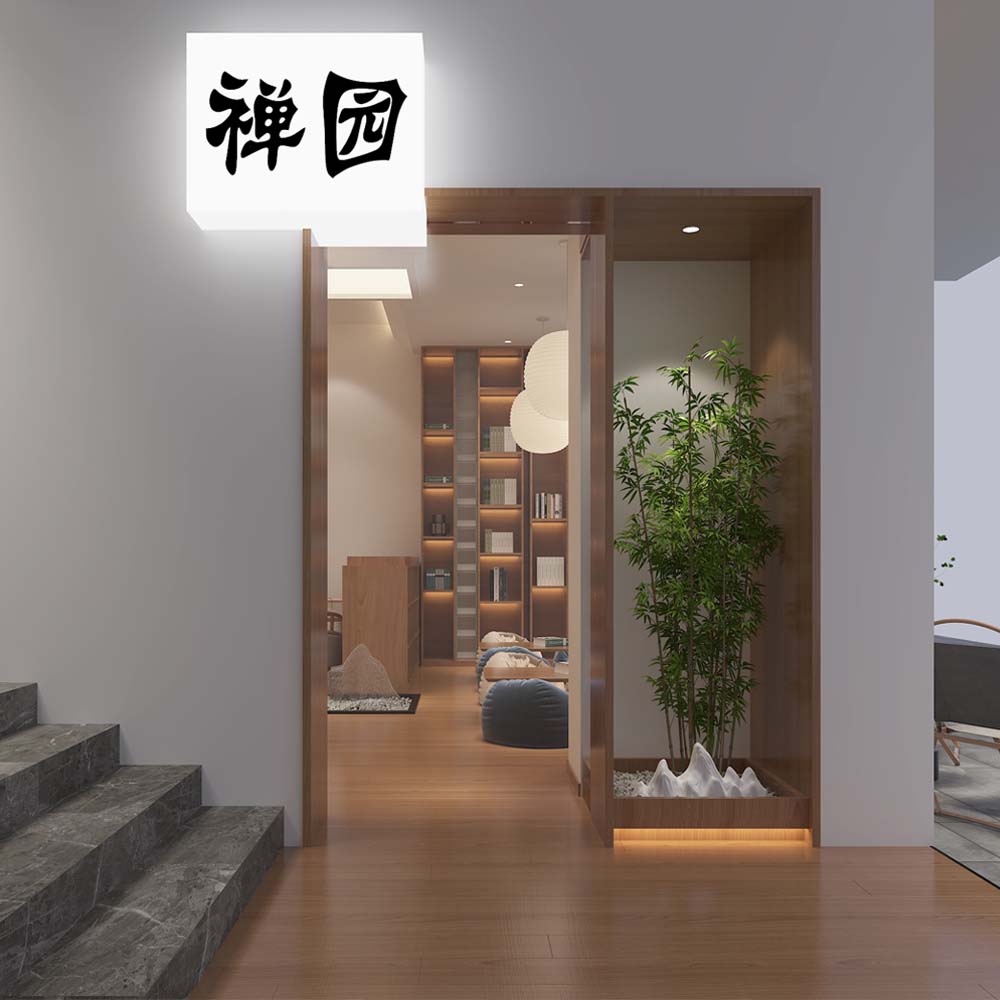 “副業(yè)多樣化經(jīng)營，接待賺錢兩不誤”——130平茶館設(shè)計裝修案例-燦源裝飾